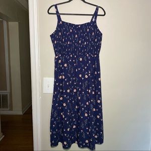 Old Navy Smocked Fit & Flare Cami Midi Dress